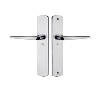 Ensemble sur grande plaque KROM HOME entraxe de fixation 195 mm bec de cane chromé HERACLES B-KROM-01