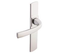 Ensemble sur grande plaque MUZE type bec de cane finition platine VACHETTE 086424