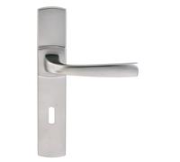 Vachette Ensemble Muze ASSA ABLOY entraxe 195 clé L chrome velours 86442