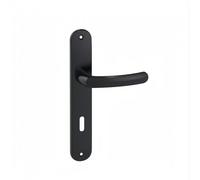 Ensemble sur grandes plaques entraxe 195 mm Budget - Onyx noir mat - clé L VACHETTE ASSA ABLOY
