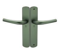 Ensemble sur plaque aluminium SALOME HOME ELEGANCE entraxe 195 mm bec de cane émeraude HERACLES B-SALOME-026