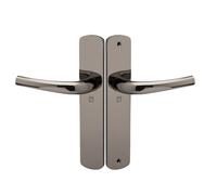 Ensemble sur plaque aluminium SALOME HOME ELEGANCE entraxe 195 mm bec de cane miroir HERACLES B-SALOME-025