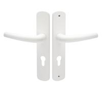 Ensemble sur plaque aluminium SALOME HOME ELEGANCE entraxe 195 mm clé I blanc HERACLES B-SALOME-047