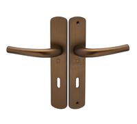 Ensemble sur plaque aluminium SALOME HOME ELEGANCE entraxe 195 mm clé L chocolat HERACLES B-SALOME-063