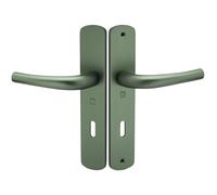 Ensemble sur plaque aluminium SALOME HOME ELEGANCE entraxe 195 mm clé L émeraude HERACLES B-SALOME-066