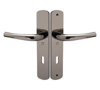 Ensemble sur plaque aluminium SALOME HOME ELEGANCE entraxe 195 mm clé L miroir HERACLES B-SALOME-065