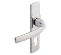 Vachette Poignée sur plaque ARTIS - Clé L - Entraxe 165 mm - Chrome velours