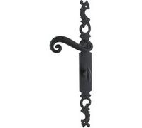 Ensemble sur plaque de style Cévennes entraxe 195mm bec de cane condamnation droite noir - BRIONNE - V.1010743NR Noir G