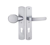 Ensemble sur plaque ELFE entraxe 195 mm palière clé I chromé mat HERACLES B-ELFE-10