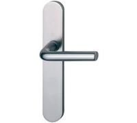 Ensemble sur plaque fondue Arles bec de cane argent F1 197L/300M HOPPE - 596188 Noir G