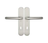 Ensemble sur plaque JADE Série 1094 type CLE L finition inox brossé - HERACLES - B-INOX-SP03