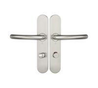 Ensemble sur plaque JADE Série 1094 type condamnation à voyant finition inox brossé HERACLES B-INOX-SP02V