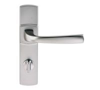 Ensemble sur plaque MUZE entraxe 165 mm condamnation chromé velours VACHETTE 086515