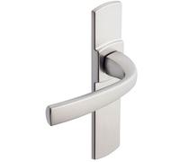 Ensemble de porte sur plaque Muze BEZAULT - Entraxe 165mm - Chrome velours - Bec de cane - 4075/6390