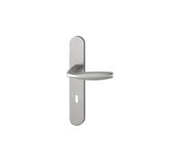 Hoppe – Ensemble sur plaque New York EA70 grand modèle clé L alu aspect inox 3279449