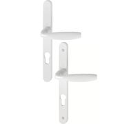 Ensemble sur plaque New York type clé I entraxe 70 mm carré 7 mm finition blanc HOPPE 3293347