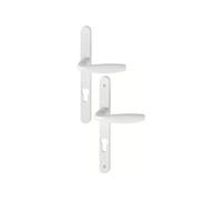 Ensemble de porte sur plaque étroite New-York 1810RH/300LMSGL/1810 HOPPE Blanc pur PZ70 - 3293347