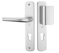 Ensemble sur plaque SALOME HOME entraxe 195mm palière clé I argent - HERACLES - B-SALOME-10