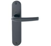 Ensemble sur plaque San Diego HOPPE 1191/347 Noir mat 165 mm - Bec de cane - 11719941