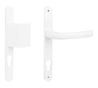 Ensemble sur plaques + béquille carré 8 mm entraxe 92 mm blanc SOFI 5112210003