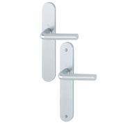 Ensemble sur plaques ARLES type bec de cane finition argent HOPPE 596188