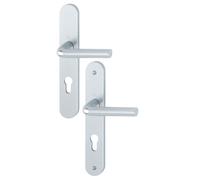 Ensemble sur plaques ARLES type clé I finition argent HOPPE 596171