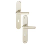 Ensemble sur plaques ARLES type clé L finition champagne - HOPPE - 634620