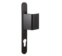 Ensemble sur plaques + béquille carré 7 mm entraxe 70 mm moir RAL 9005 SOFI 5112210005