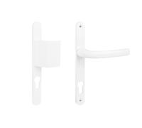 Ensemble sur plaques + béquille carré 8 mm entraxe 85 mm blanc SOFI 5112218501