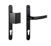 Ensemble sur plaques + béquille carré 8 mm entraxe 92 mm noir RAL 9005 SOFI 5112219202