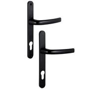 Ensemble sur plaques + béquille carré 8mm entraxe 92mm noir RAL 9005 - - 5112180022