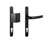 Ensemble sur plaques + béquille carré 8mm entraxe 92mm noir RAL 9005 - SOFI - 5112219202