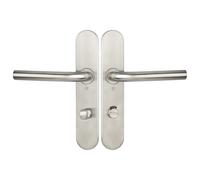 Ensemble sur plaques JADE série 1194 type condamnation à voyant finition inox HERACLES B-INOX-SP0V6