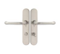 Ensemble sur plaques JADE série 1294 type condamnation finition inox brossé HERACLES B-INOX-SP10