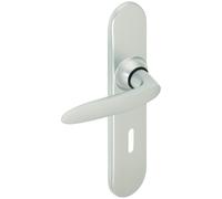 Ensemble sur plaques Jazz entraxe à 165 mm type CLE L finition chromé velours VACHETTE 050405