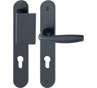 Ensemble sur plaques pali?re 195 mm New York ?p 3847 mm noir mat cl? I