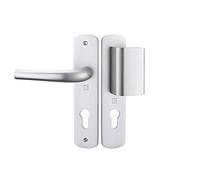 Ensemble sur plaques SALOME HOME entraxe 165mm palière clé I argent - HERACLES - B-SALOME-40