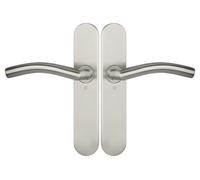 Ensemble sur plaques série JADE 1494 type bec de cane finition inox brossé HERACLES B-INOX-SP17