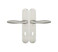 Ensemble sur plaques série JADE 1594 acier type clé L finition inox HERACLES B-INOX-SP23