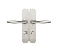 Ensemble sur plaques série JADE 1594 acier type condamnation à voyant finition inox HERACLES B-INOX-SP22V