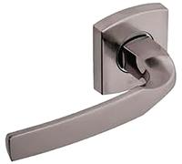 Vachette Poignée de porte ARTIS – Béquille et rosace carrée, carré 7 mm, 30–48 mm, Chrome velours