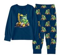 Ensemble SurvêTement Enfant - Ensemble Garçon Pyjama Hiver à Manches Longues Pantalon Confortable Motif Astronaute Extraordinaire Vêtement Intérieur Détente