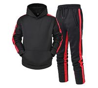 Ensemble Survetement Homme Ete Jogging Large Ensemble Hoodie, À Manches Longues Et Pantalon Décontracté Col Rond Zippé Tendance Affaires Vêtements avec Poches Élastiquée Tous Les Jours Ete
