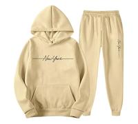 Ensemble Sweat à Capuche et Jogging pour Homme, survêtement décontracté avec imprimé Lettres, pour Un Usage Quotidien, Une Salle de Sport, Une Course à Pied ou Une Tenue de Ville.40/A