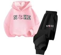 Ensemble sweat-shirt à capuche pour enfants Disney pour garçons et filles, à la mode, confortable, doux, chaud, voyage en plein air, automne et hiver 1