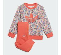 Ensemble sweat-shirt ras-du-cou adidas Originals x Liberty London Enfants Cloud White / Multicolor 9-12M
