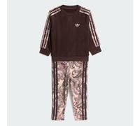 Ensemble sweat-shirt ras-du-cou oversize et legging adidas x Liberty London Aurora Coffee / Multi / Multicolor / Wonder Taupe 9-12M