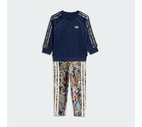 Ensemble sweat-shirt ras-du-cou oversize et legging adidas x Liberty London Night Indigo / Multi / Multicolor / Night Indigo 6-9M