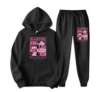 Ensemble Sweats à Capuche 2 pièces Merch Tshirt Sweat-Shirt de Soutien rétro Graphique World Tour t Shirt Pantalon pour Les Fans Adolescentes B02 L