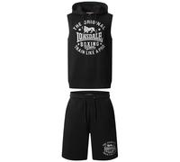 Lonsdale Shotley Sleeveless Set Noir 3XL